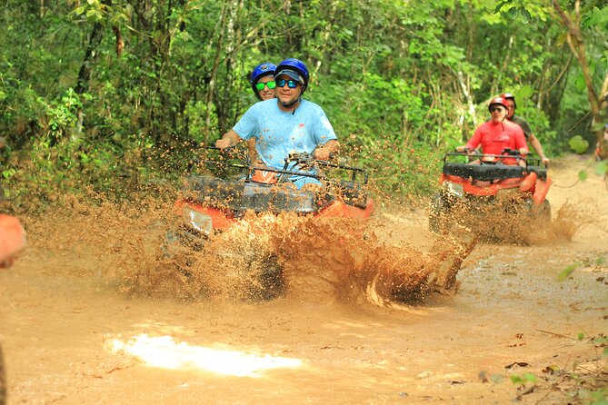 Thrills in Tulum's Jungle: Rappel, Ziplines, ATVs, Cenote & more - ATV trails through the Tulum jungle