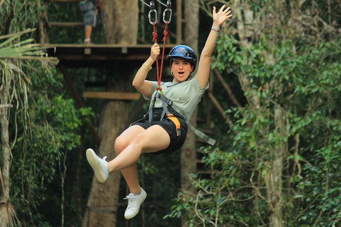 Thrills in Tulum's Jungle: Rappel, Ziplines, ATVs, Cenote & more - The 13-foot rappel is short, but not passive