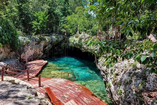 Tour to Tulum and cenote with swimming with turtles from Riviera Maya - Canamayte Cenote and the cool water at Mariposa