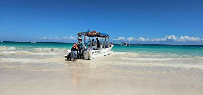 Tulum: 2-Hour Snorkeling in Two Spots of Tulum's Reef - The boat ride past Tulum’s Maya ruins