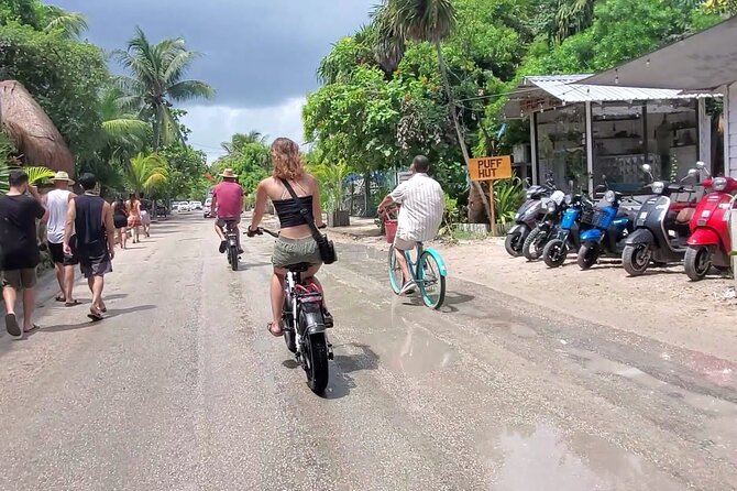 Tulum Area Experiences Guided E-Bike Tour- 3 Cenote's Snorkel/Swim & Local Lunch - Cenote Escondido and the last swim