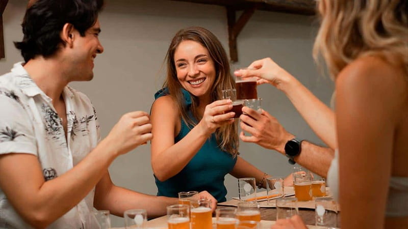 Tulum Beer School and create your own beer - Touring the brewery after the creative work