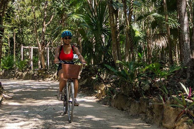 Tulum Bike Tour Tulum Maya Ruins Cenote Swimming Pueblo History Art Tacos Lunch - Tulum’s Maya ruins, before the crowds build