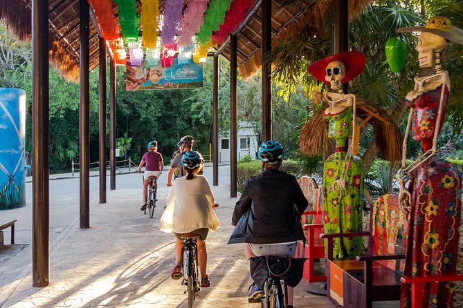 Tulum Bike Tour Tulum Maya Ruins Cenote Swimming Pueblo History Art Tacos Lunch - Cenote Crystal, a cool finish after the ride