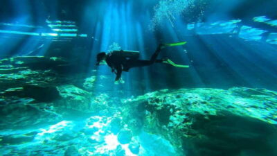Dos Ojos Cenote 2 Scuba Dives with Transfer Option