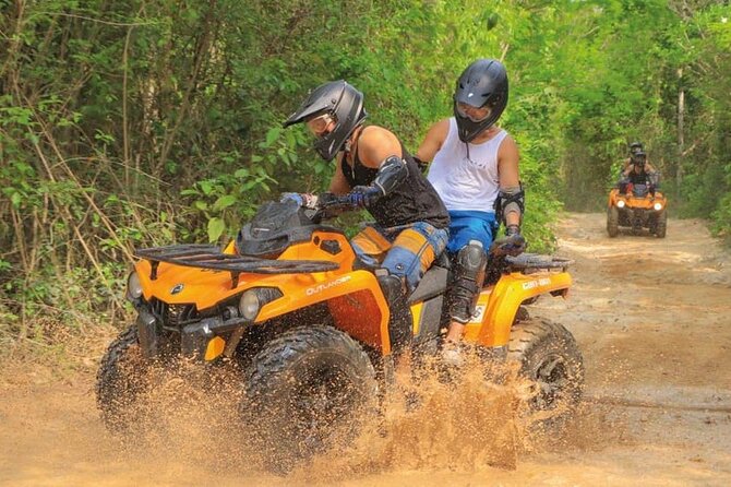 Tulum Extreme Mayan Adventure with ATV, Zipline and Cenote - Rappelling into the jungle