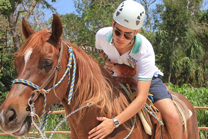 Tulum Jungle Horseback Ride + ATV + Ziplines + Cenote Combo Tour - Meeting the van in Tulum