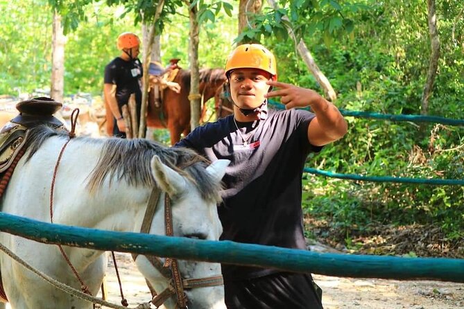 Tulum Jungle Horseback Ride + Cenote Dip & Traditional Lunch - Cooling off in a Tulum cenote