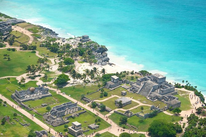 Tulum, Mayan Museum, Cobá and Cenote Multun ha, Reduced Group. - Tulum, the Castillo, and the Caribbean setting