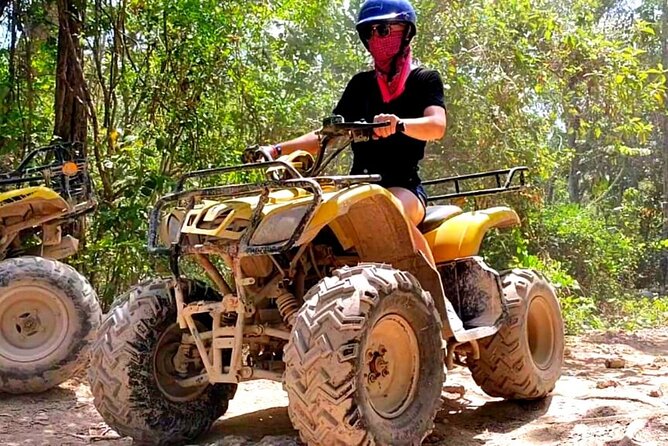 Tulum pyramids + ATV + 3 Ziplines + Rappel + Cenote + Lunch - Lunch is filling but not flexible
