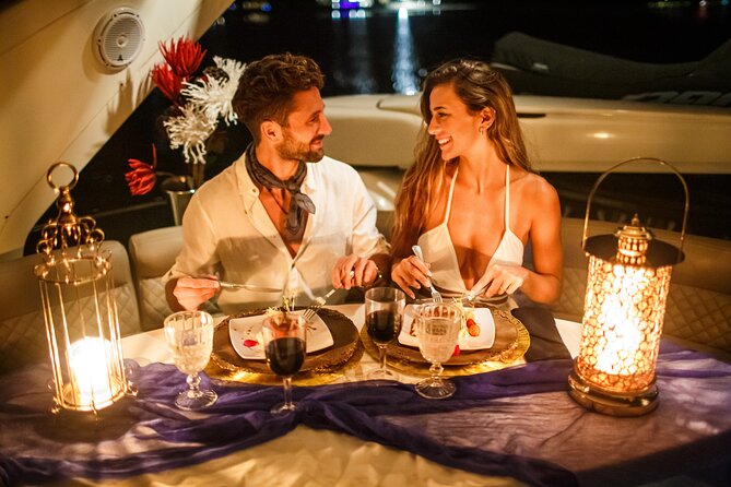 Tulum: Romantic Dinner on 34' Aventura Catamaran – All Inclusive - Candlelight, music, and the mood of the boat