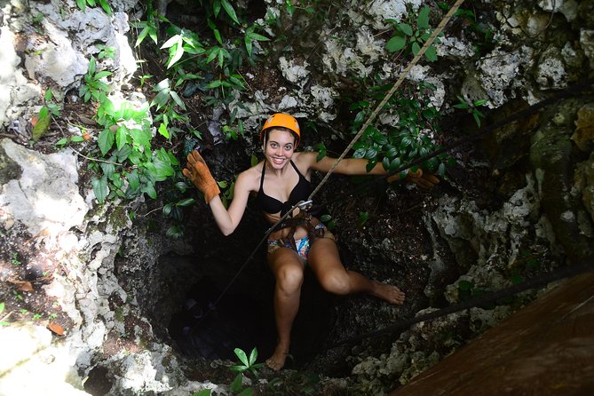 Tulum ruins + Mystic Adventure ATV and Cenotes Experience - Swimming through the cenote cavern