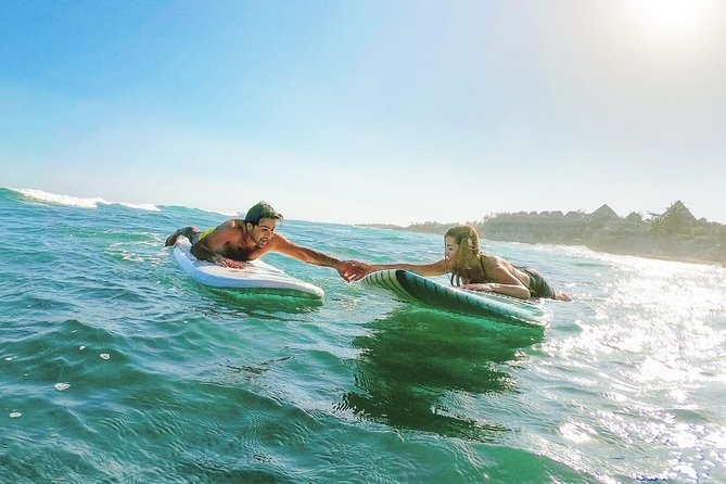 Ultimate Surf Lesson in Tulum 1hr - English, Spanish, and German Instruction