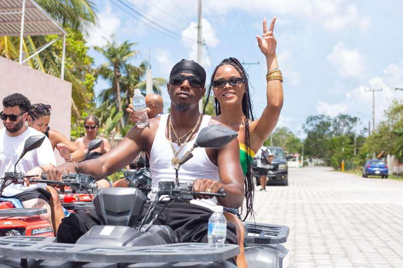 Wild Jade Cavern ATV Tour with Transfers in Cozumel - Riding from Cozumel toward Cedral