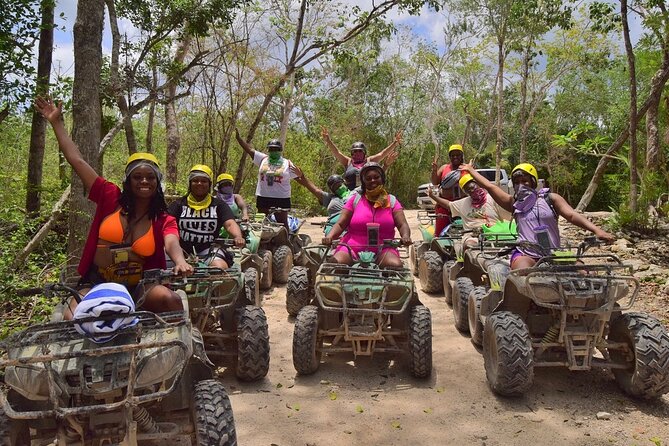 Wild Tulum Day: ATV Tour + Zip Lines + Cenote + Rappel & Lunch! - The ATV jungle circuit: more procession than free ride