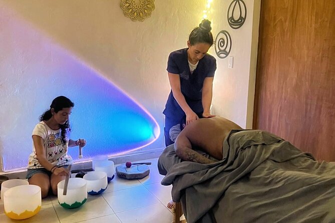 Yoga and holistic massage session in Playa del Carmen - Holistic massage with seven Tibetan bowls